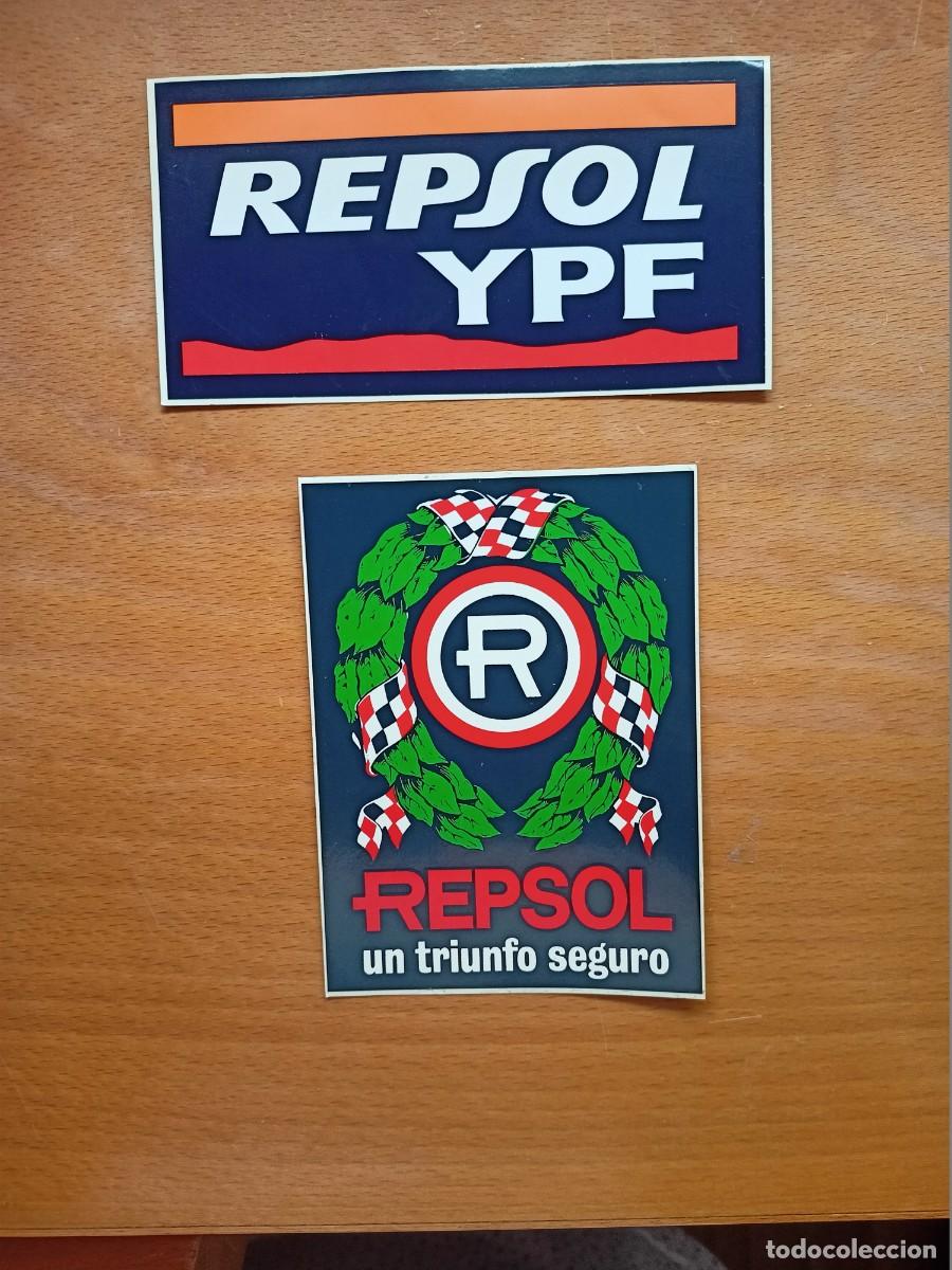 Pegatinas de colecci&oacute;n: DOS ADHESIVOS / PEGATINAS REPSOL YPF - REPSOL UN TRIUNFO SEGURO
