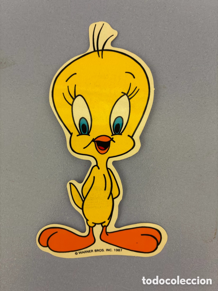 Pegatinas de colecci&oacute;n: Pegatina - Adhesivo - Danone, Festival Bugs Bunny y sus amigos - Piolin - 12 x 7,5 cm