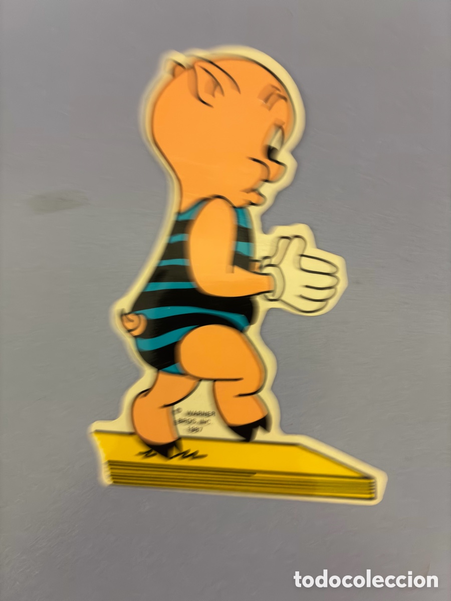 Pegatinas de colecci&oacute;n: Pegatina Porky Pig Danone Festival 1987