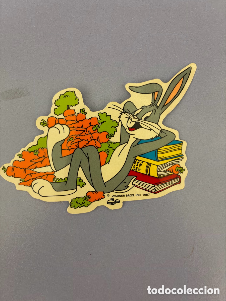 Pegatinas de colecci&oacute;n: Pegatina Bugs Bunny Warner Bros 1987