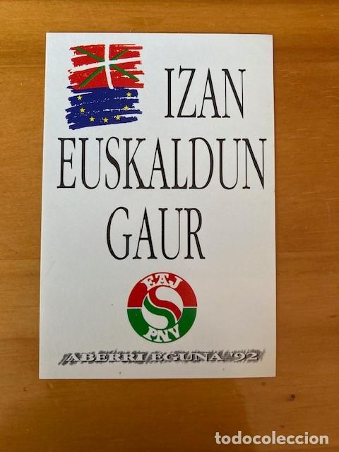 Pegatinas de colecci&oacute;n: PEGATINA IZAN EUSKALDUN GAUR - EAJ PNV