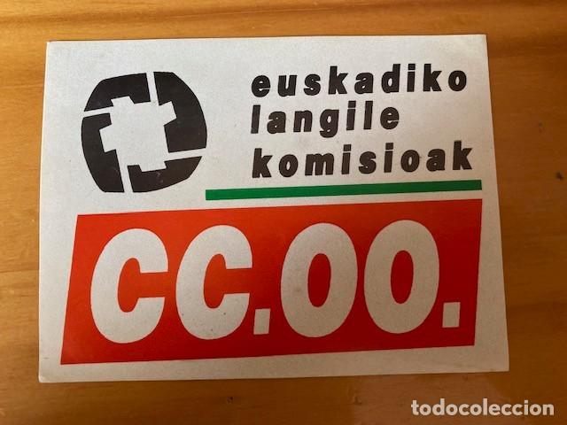 Pegatinas de colecci&oacute;n: PEGATINA EUSKADIKO LANGILE KOMISOAK - CC.OO.