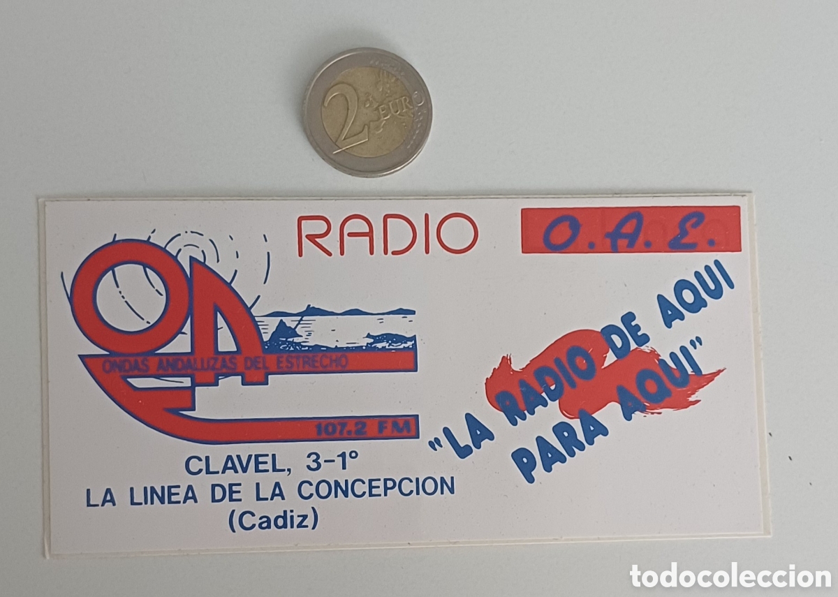 Pegatinas de colecci&oacute;n: Pegatina Radio OAE La L&iacute;nea de la Concepci&oacute;n C&aacute;diz