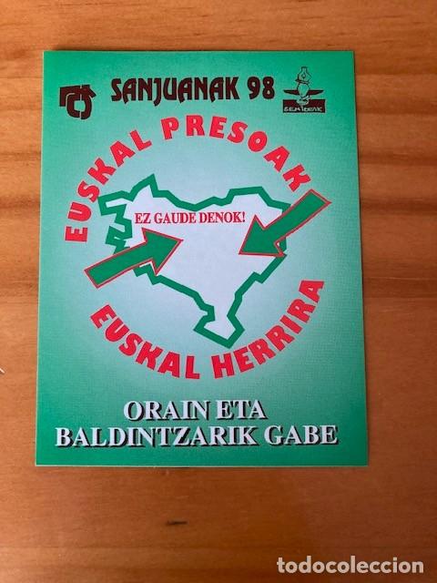 Pegatinas de colecci&oacute;n: PEGATINA SANJUANAK 98 - EUSKAL PRESOAK - EUSKAL HERRIRA