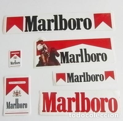 Pegatinas de colecci&oacute;n: LOTE PEGATINAS MARLBORO PUBLICIDAD MARCA DE TABACO - PEGATINA PUBLICITARIA - LOGOTIPO LOGO - VAQUERO