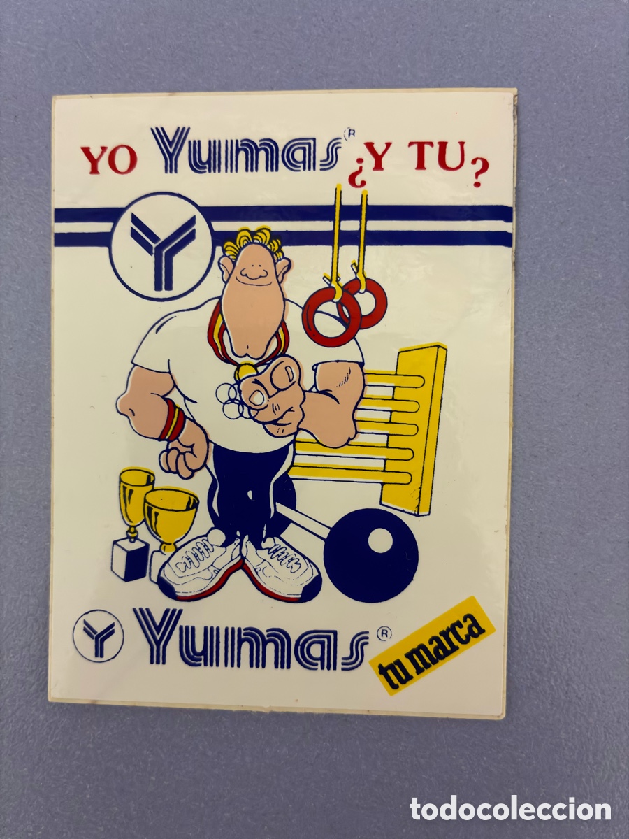 Pegatinas de colecci&oacute;n: PEGATINA ADHESIVO YO YUMAS &iquest;Y TU? CALZADO DEPORTIVO