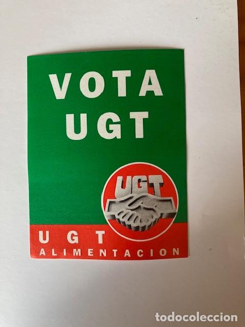 Pegatinas de colecci&oacute;n: PEGATINA VOTA UGT ALIMENTACION