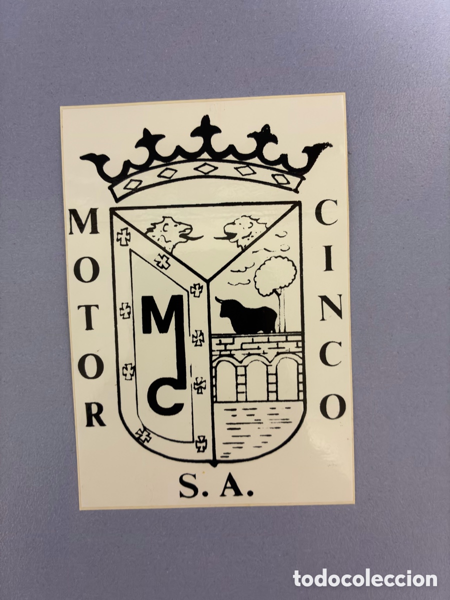 Pegatinas de colecci&oacute;n: Pegatina antigua Motor Cinco S.A.