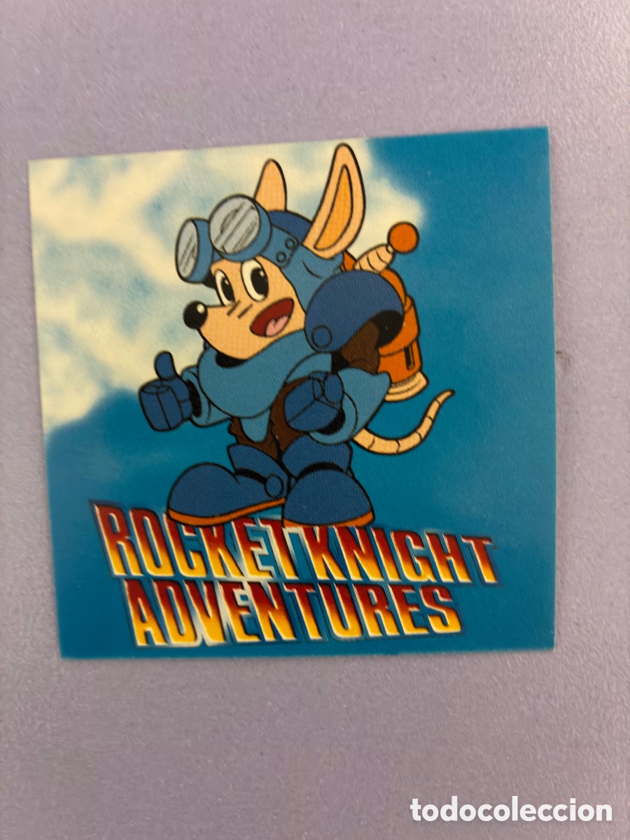 Pegatinas de colecci&oacute;n: Pegatina promocional retro original: Rocket Knight Adventures (1993)