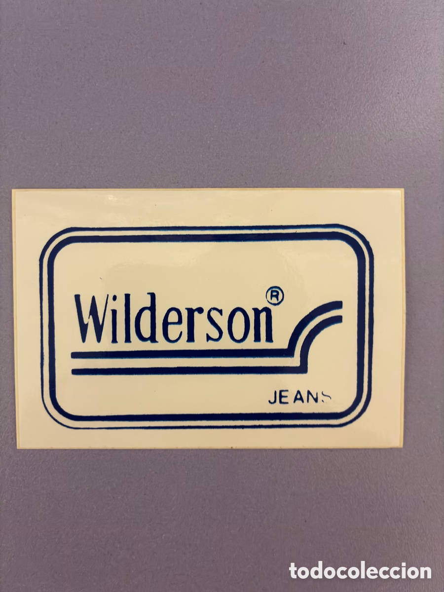 Pegatinas de colecci&oacute;n: Adhesivo promocional vintage original: Wilderson Jeans