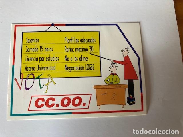 Adesivi di collezione: PEGATINA VOTA CC.OO. - SEXENIOS, JORNADA 15 HORAS...