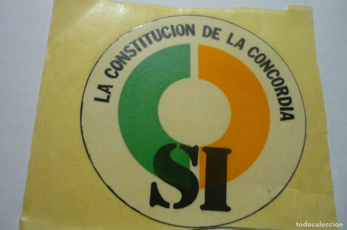 Pegatinas de colecci&oacute;n: pegatina politica peque&ntilde;a si