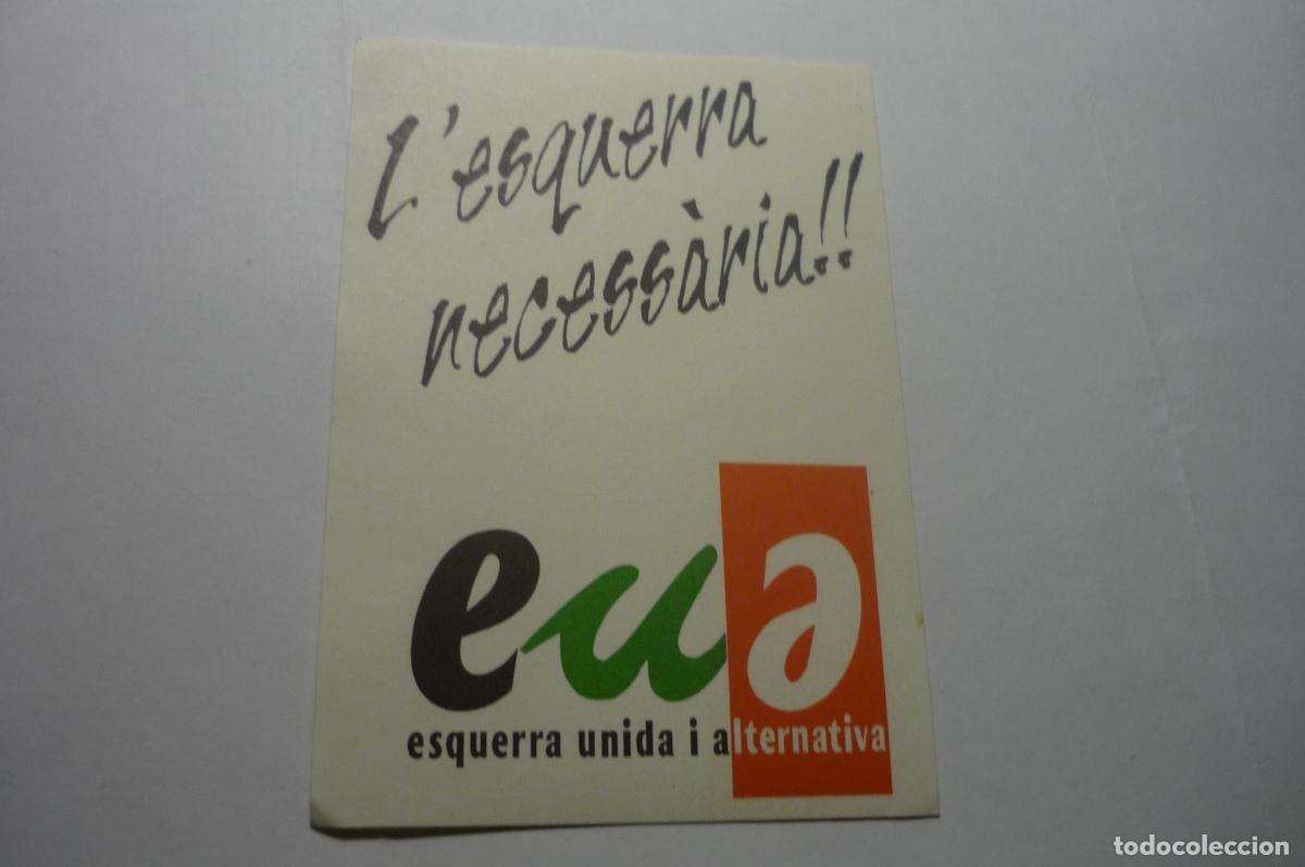 Pegatinas de colecci&oacute;n: pegatina politica catalan izquierda unida
