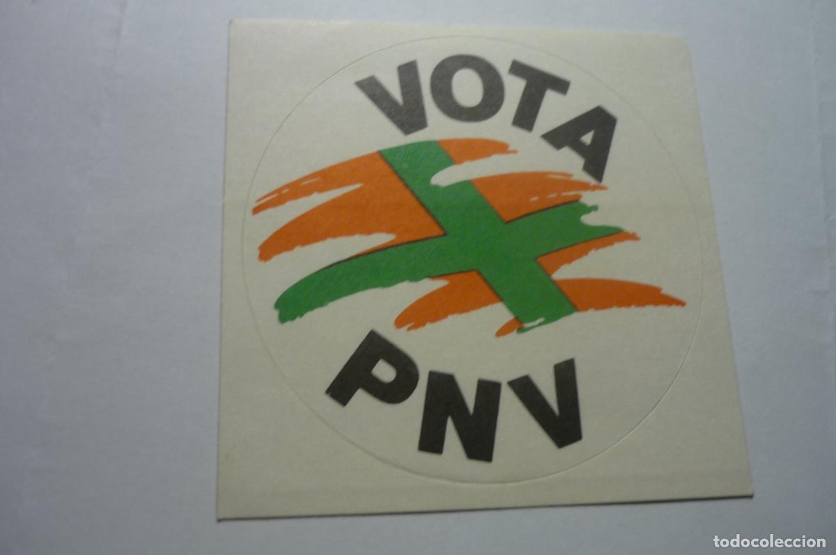 Pegatinas de colecci&oacute;n: pegatina politica vasca pnv