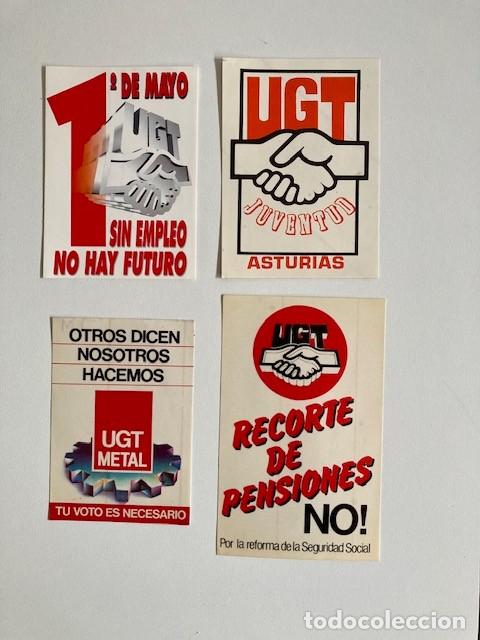 Pegatinas de colecci&oacute;n: LOTE 4 PEGATINAS UGT