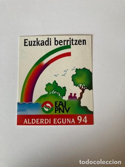 Pegatinas de colecci&oacute;n: PEGATINA ALDERDI EGUNA 94 - EAJ PNV