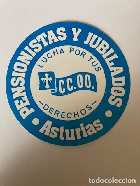 Pegatinas de colecci&oacute;n: PEGATINA PENSIONISTAS Y JUBILADOS ASTURIAS - CC.OO.
