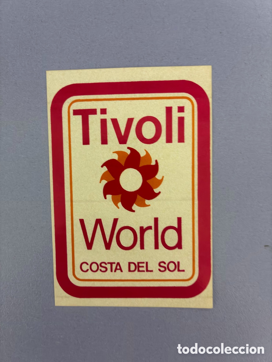 Pegatinas de colecci&oacute;n: Antigua pegatina / adhesivo vintage &rdquo;Tivoli World - Costa del Sol&rdquo;