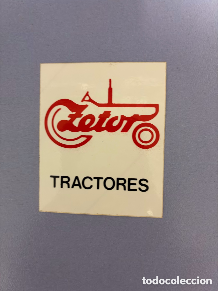 Pegatinas de colecci&oacute;n: Antigua pegatina / adhesivo vintage &rdquo;Tractores Zetor&rdquo; - Maquinaria agr&iacute;cola / Automoci&oacute;n.