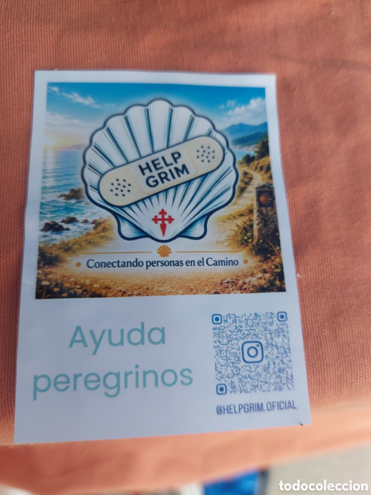 Pegatinas de colecci&oacute;n: GALICIA PEGATINA AYUDA PELEGRINO NELP GRIM