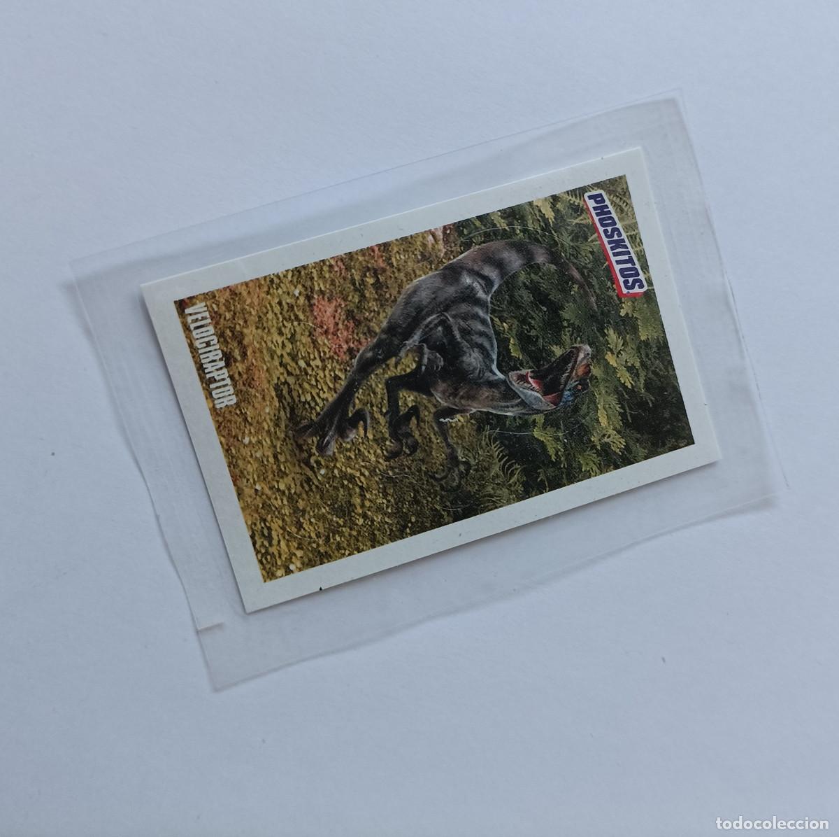 Sammlung von Aufklebern: phoskitos spinosaurus cromo pegatina sticker 2025 jurassic world poskitos