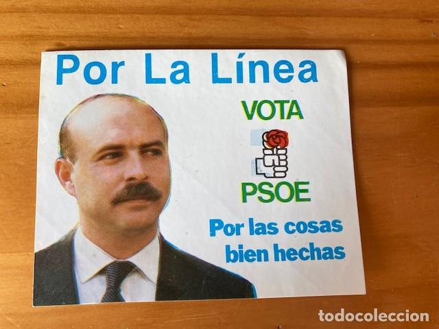 Pegatinas de colecci&oacute;n: PEGATINA POR LA L&Iacute;NEA VOTA PSOE