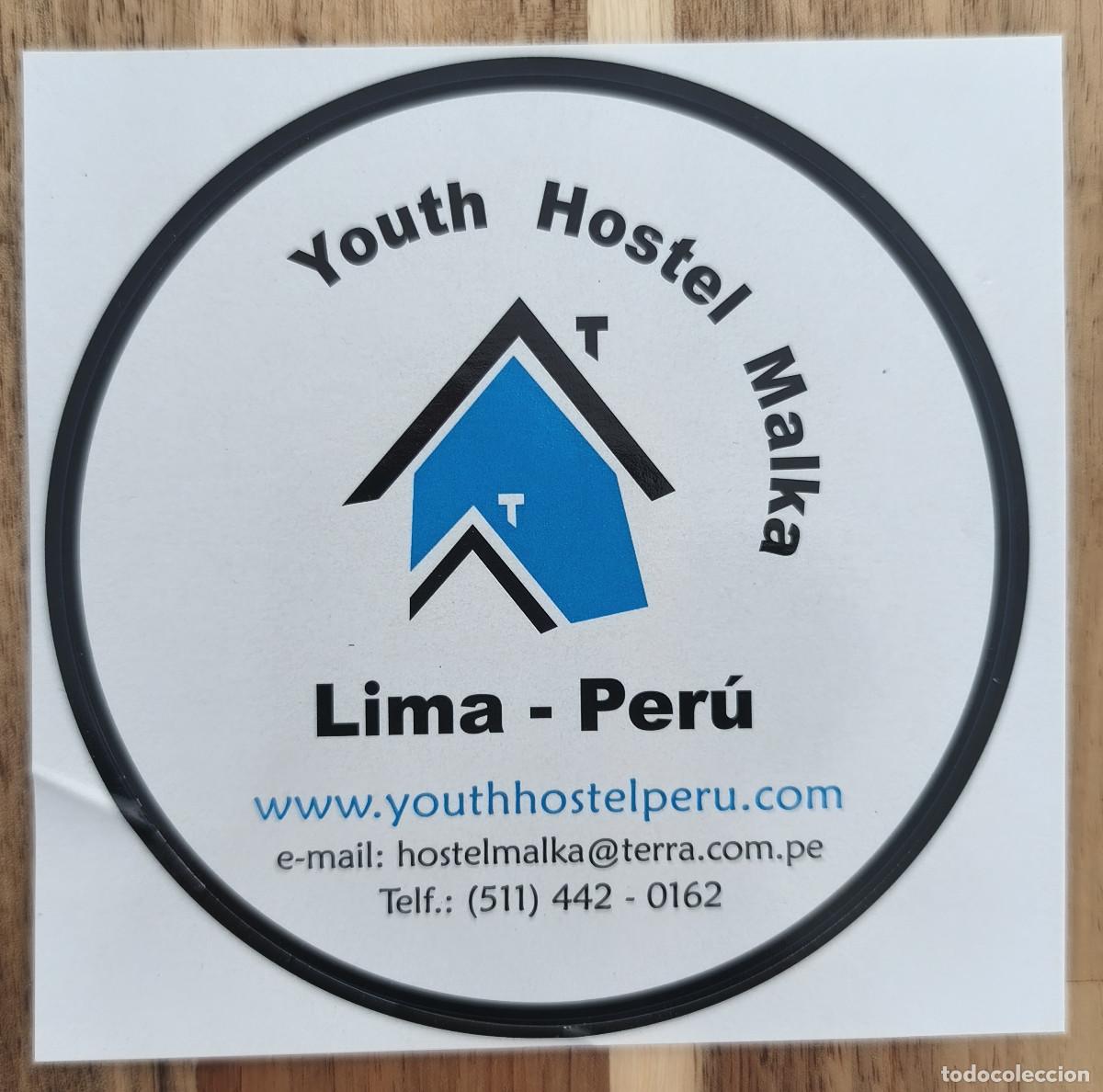 Pegatinas de colecci&oacute;n: PEGATINA ADHESIVO - LIMA, PERU, YOUTH HOSTEL MALKA