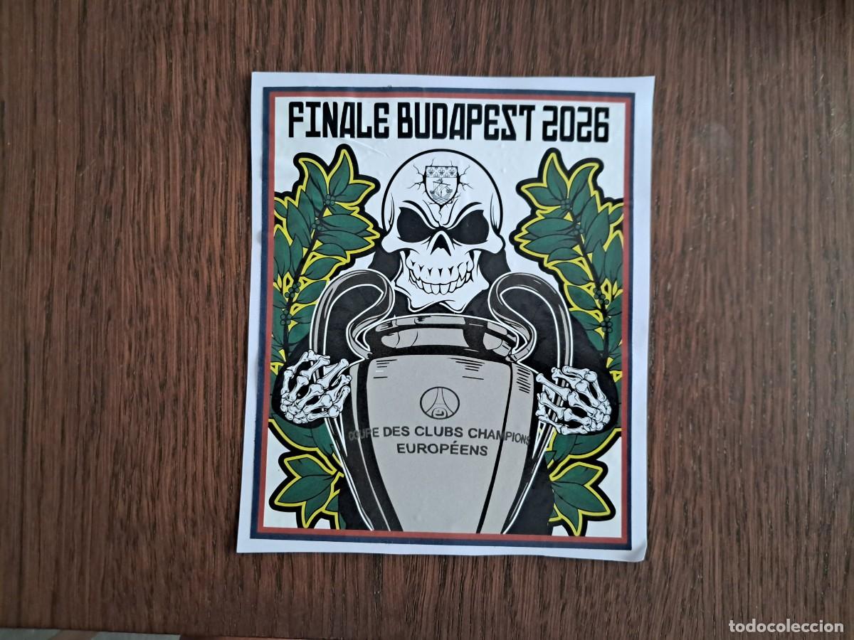 Pegatinas de colecci&oacute;n: pegatina, coupe des clubs champions europeens. finale Budapest 2026.
