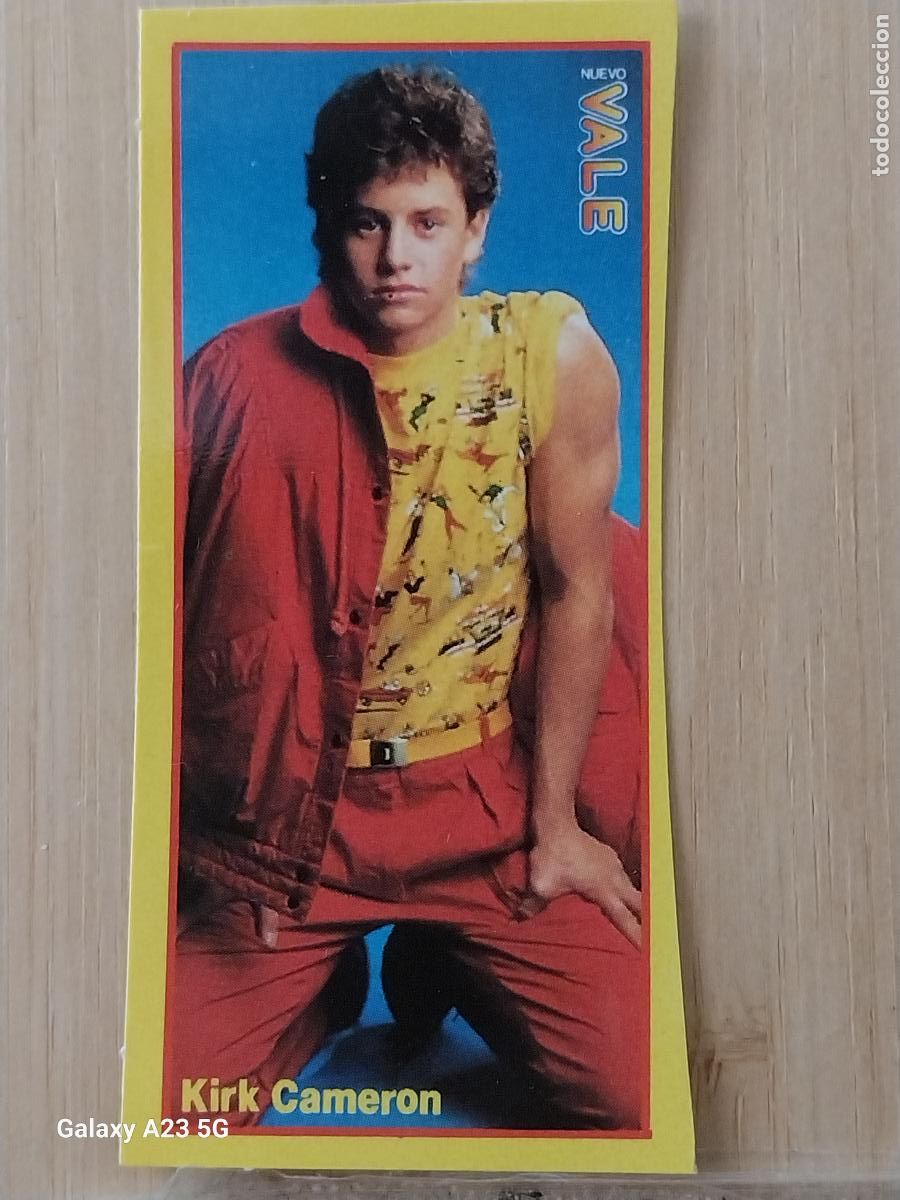 Pegatinas de colecci&oacute;n: ERIK CAMERON PEGATINA ADHESIVO REVISTA NUEVO VALE 8.3X3.8CMS CROMO SIN PEGAR NUNCA