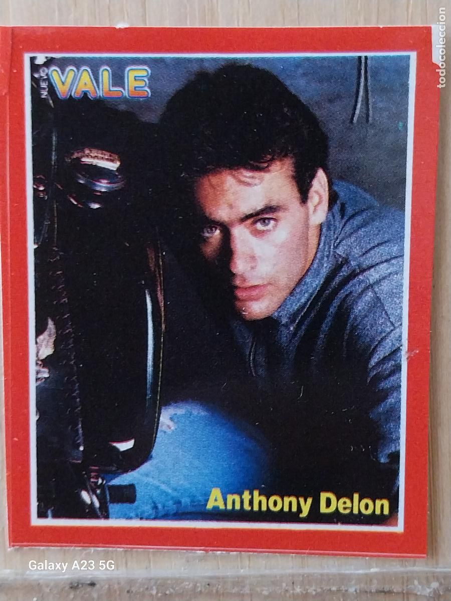 Pegatinas de colecci&oacute;n: ANTHONY DELON PEGATINA ADHESIVO REVISTA NUEVO VALE 6.7X5.3CMSCROMO SIN PEGAR NUNCA