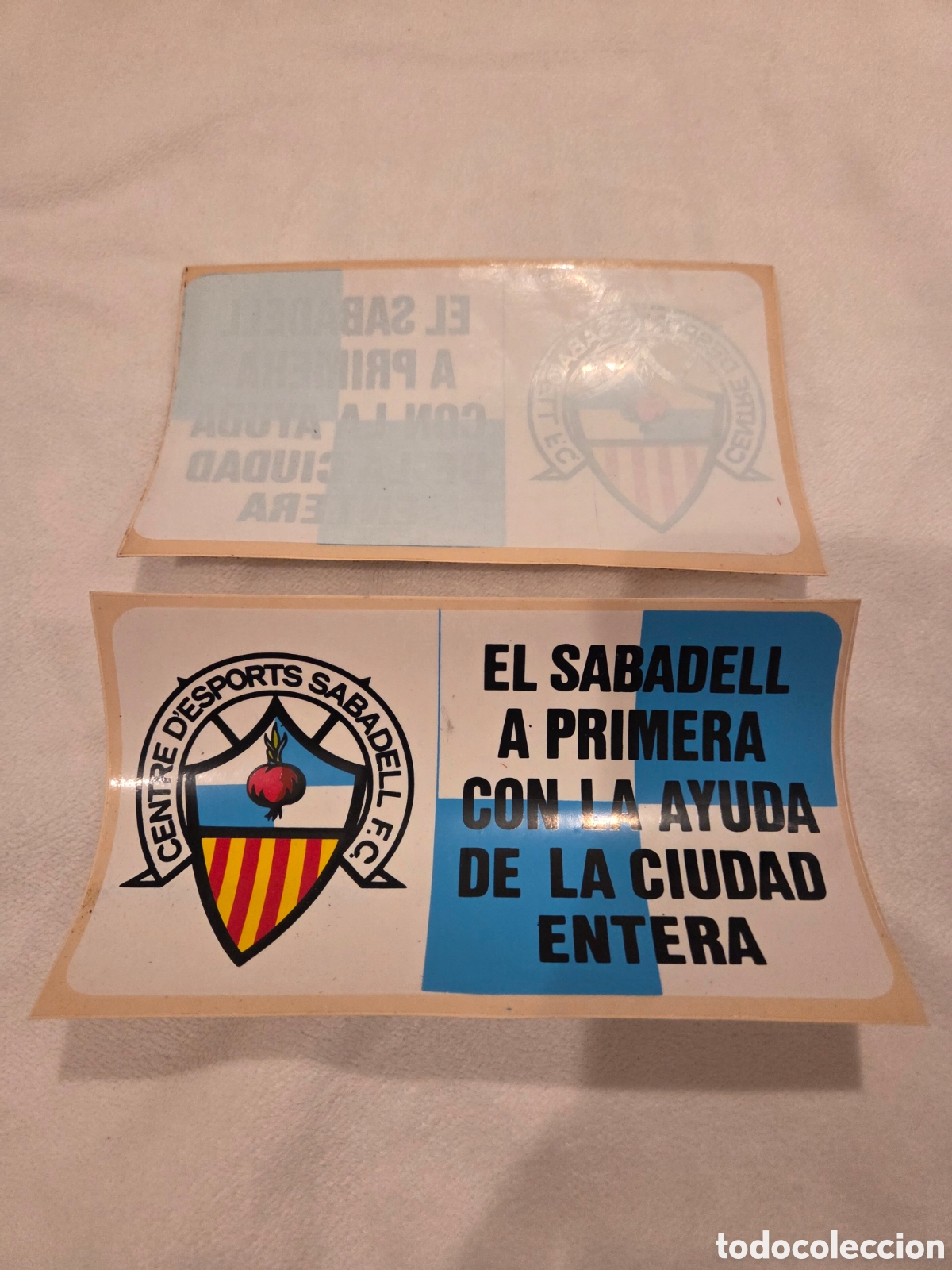 Pegatinas de colecci&oacute;n: 2 Pegatinas futbol centre d' esports sabadell f.c