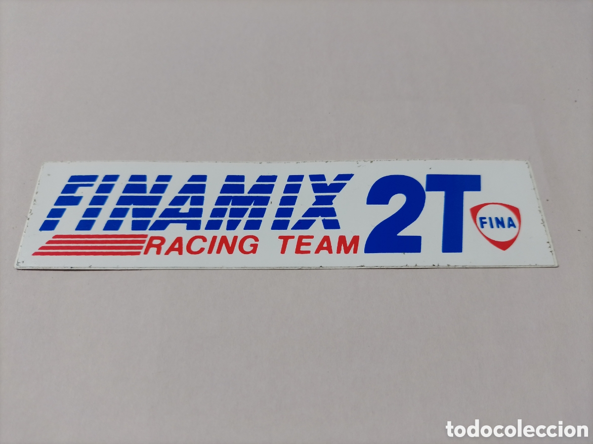 Pegatinas de colecci&oacute;n: Pegatina lubricante FINA - Racing Team.
