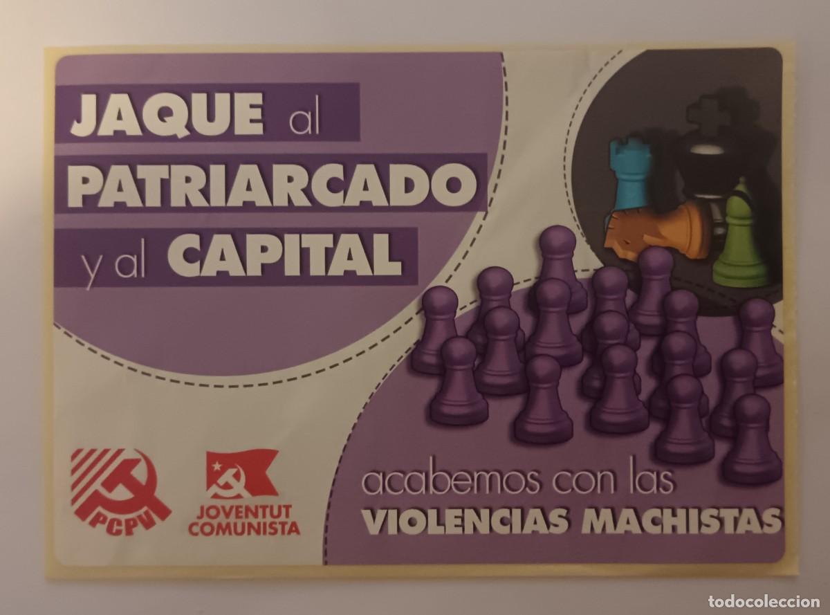 Pegatinas de colecci&oacute;n: Jaque al patriarcado y al capital-PCPV-JCPV.