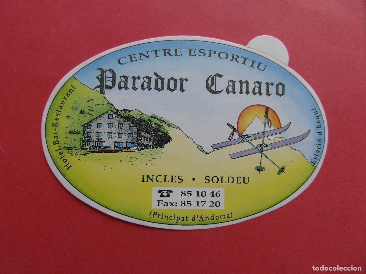 Pegatinas de colecci&oacute;n: 1 ADHESIVO PEGATINAS ESTACION ESQUI SKY PARADOR CANARO INCLES ANDORRA - SIN USAR REVISA FOTOS