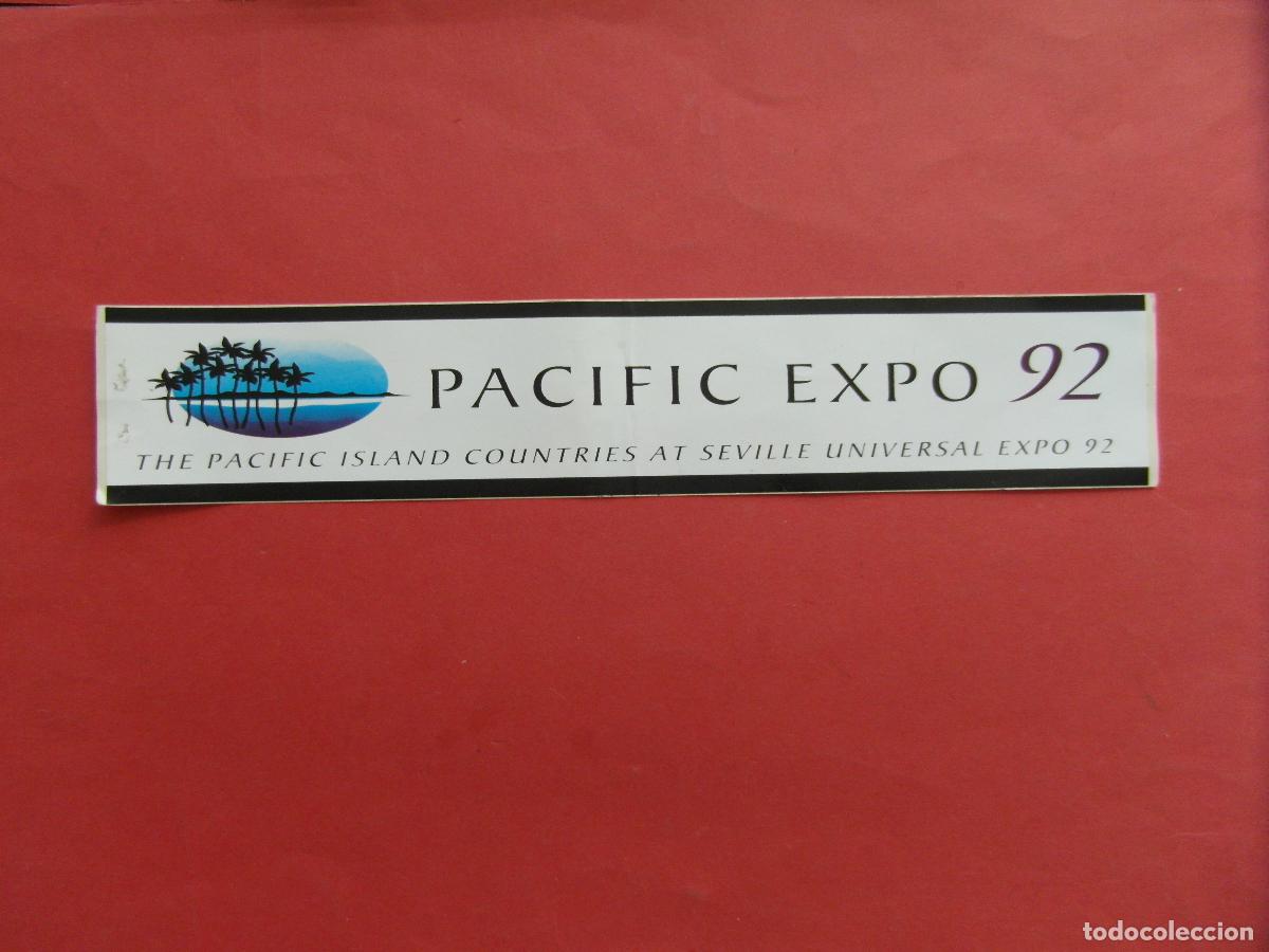 Pegatinas de colecci&oacute;n: 1 ADHESIVO PEGATINA EXPO 92 SEVILLA THE PACIFIC ISLAND - VER FOTO SIN USAR NUEVO