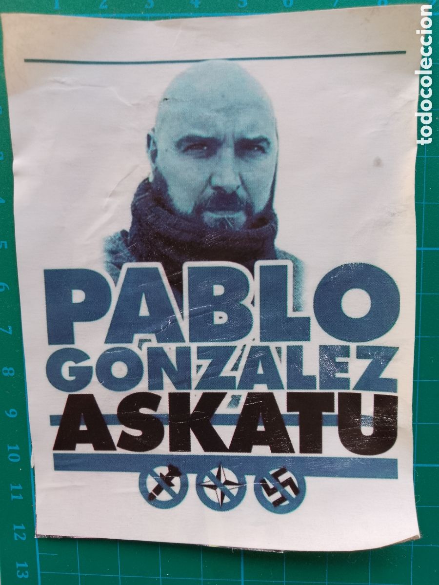 Pegatinas de colecci&oacute;n: PABLO GONZALEZ ASKATU. pegatina (despegada) STICKER