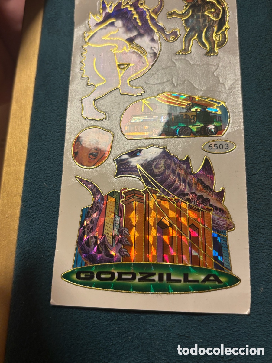 Pegatinas de colecci&oacute;n: Pegatinas Godzilla sin usar - Foto 2