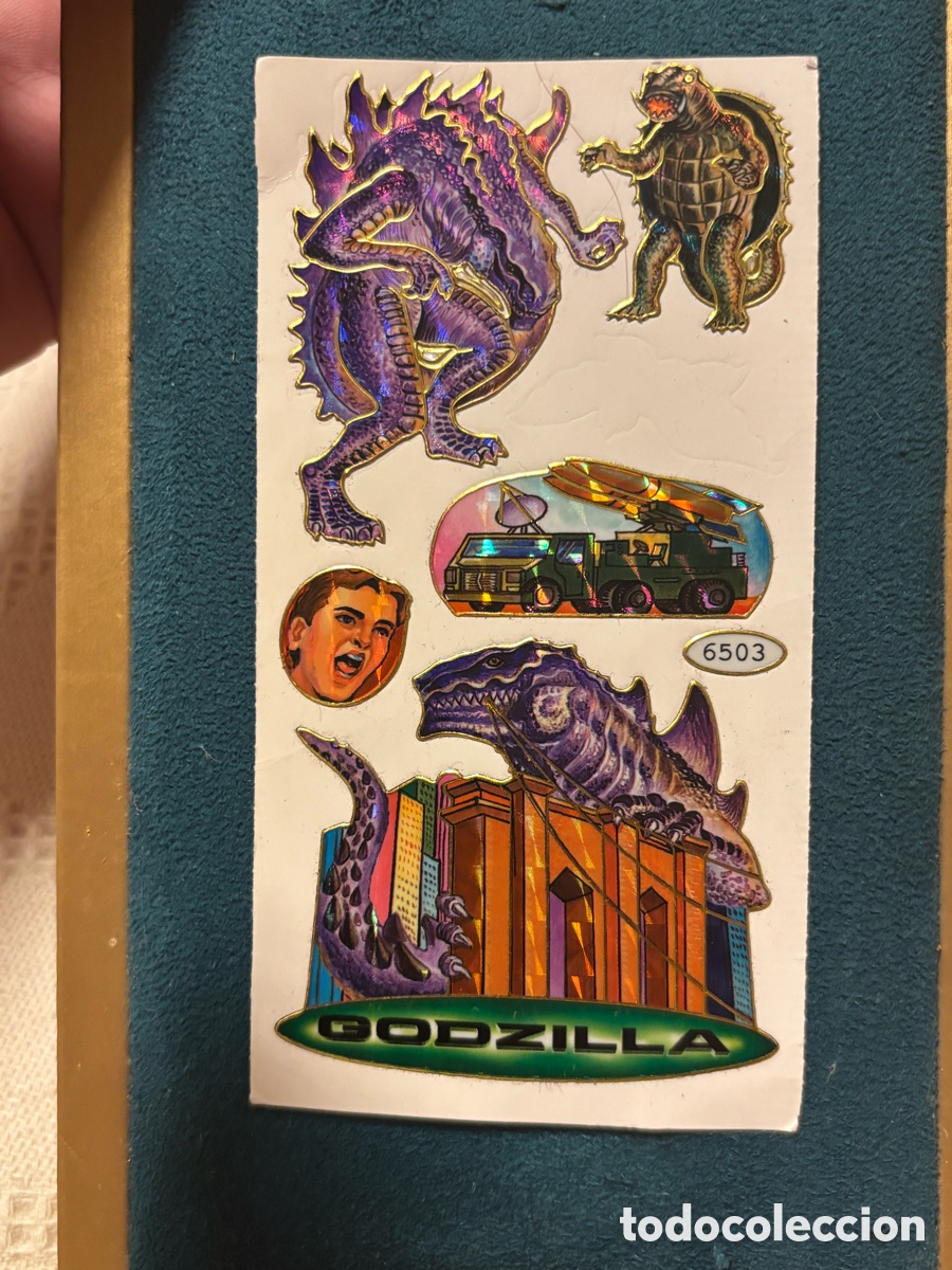 Pegatinas de colecci&oacute;n: Pegatinas Godzilla sin usar