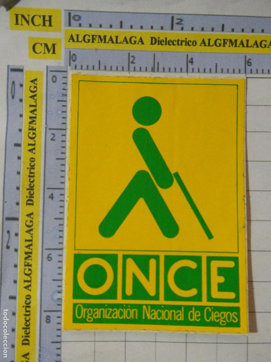 Pegatinas de colecci&oacute;n: PEGATINA DE LOTER&Iacute;A. ONCE ORGANIZACI&Oacute;N NACIONAL DE CIEGOS. 117