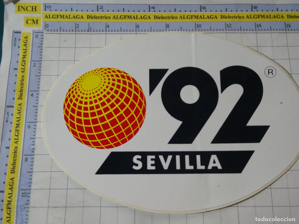 Pegatinas de colecci&oacute;n: PEGATINA DE TURISMO. EXPO 92 1992 SEVILLA OVALO BLANCO. 121