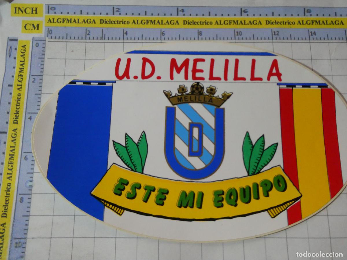 Pegatinas de colecci&oacute;n: PEGATINA DE DEPORTES. F&Uacute;TBOL UNI&Oacute;N DEPORTIVA MELILLA ESTE ES MI EQUIPO. 125
