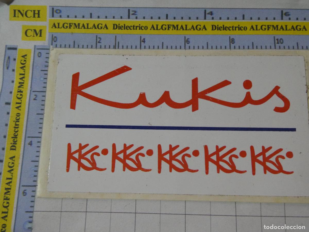 Pegatinas de colecci&oacute;n: PEGATINA DE MARCAS DE ROPA. CALZADO ELCHE ALICANTE KUKIS. 132