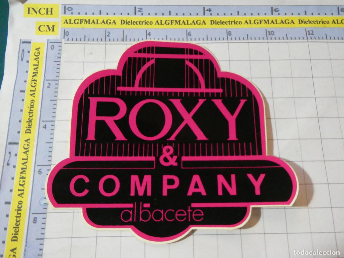Pegatinas de colecci&oacute;n: PEGATINA DE DISCOTECAS PUBS CLUBS DISCO. ROXY & COMPANY ALBACETE MACRODISCOTECA. 137