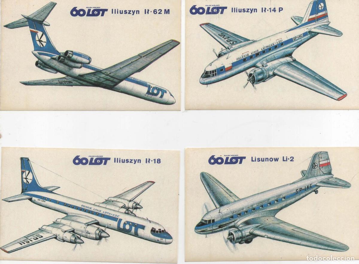 Pegatinas de colecci&oacute;n: Lote ocho pegatinas compa&ntilde;&iacute;a LOT (Polonia) 60 a&ntilde;os finales 80