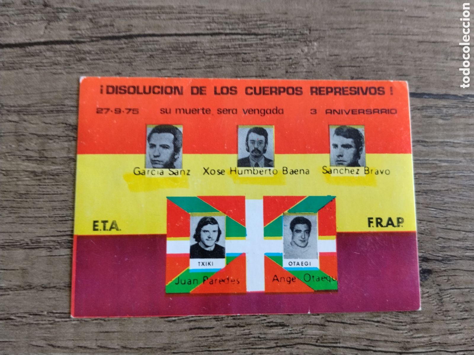 Pegatinas de colecci&oacute;n: Pegatina pol&iacute;tica transici&oacute;n PCE (ml). FRAP.marxista leninista.comunista.pte.mce.pcoe.eta.ort.lcr.ac