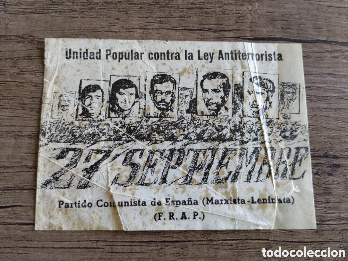Pegatinas de colecci&oacute;n: Pegatina pol&iacute;tica transici&oacute;n PCE (ml). FRAP.marxista leninista.comunista.pte.mce.pcoe.eta.ort.lcr.ac