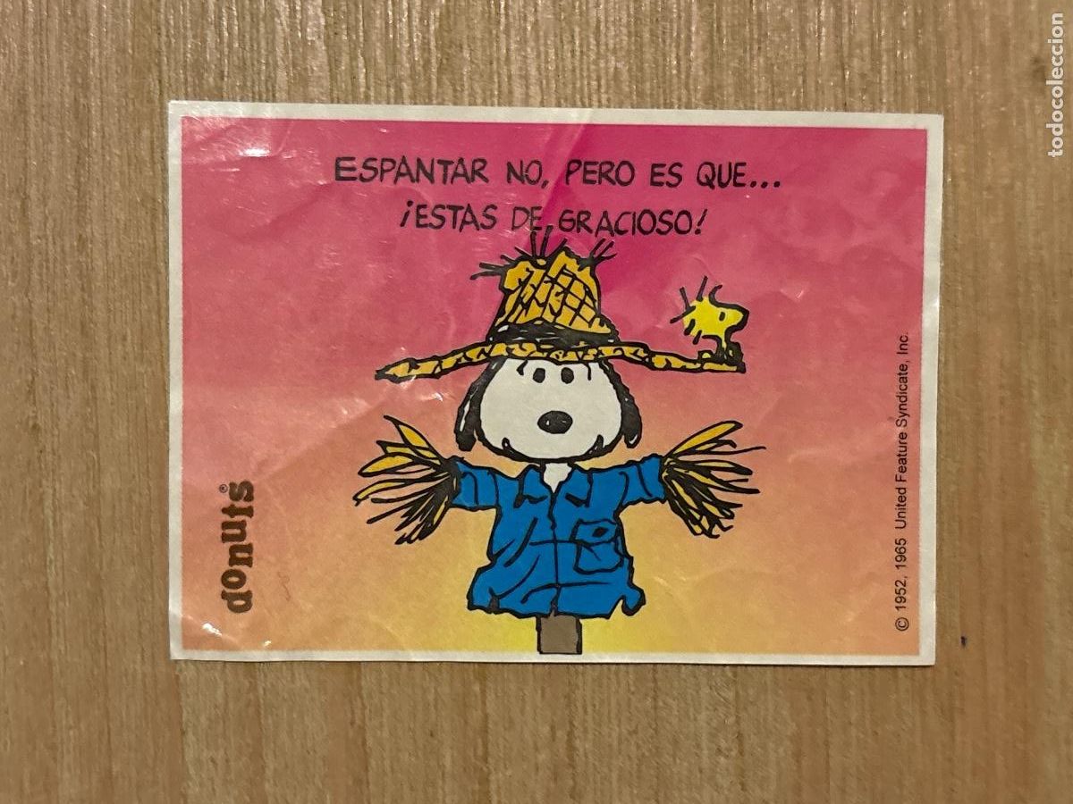 Pegatinas de colecci&oacute;n: B2 (4) CROMO PEGATINA SIN PEGAR PANRICO DONUTS SNOOPY SUPERADHESIVOS ESPANTAR