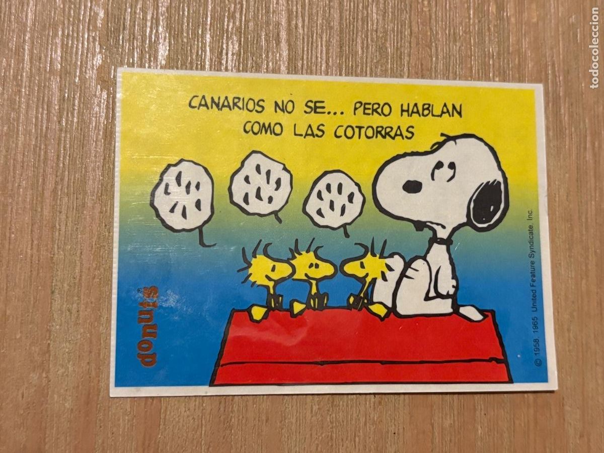Pegatinas de colecci&oacute;n: B2 (4) CROMO PEGATINA SIN PEGAR PANRICO DONUTS SNOOPY SUPERADHESIVOS