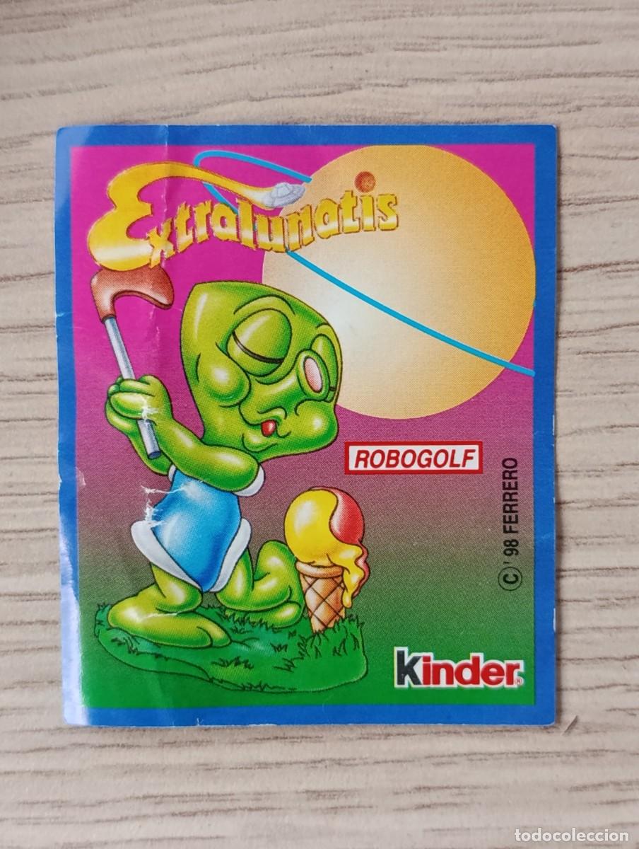 Pegatinas de colecci&oacute;n: PEGATINA KINDER EXTRALUNATIS ROBOGOLF