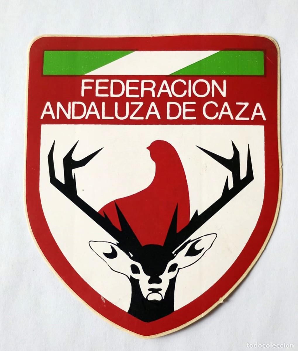 Pegatinas de colecci&oacute;n: Federaci&oacute;n Andaluza de Caza. Antigua pegatina de colecci&oacute;n
